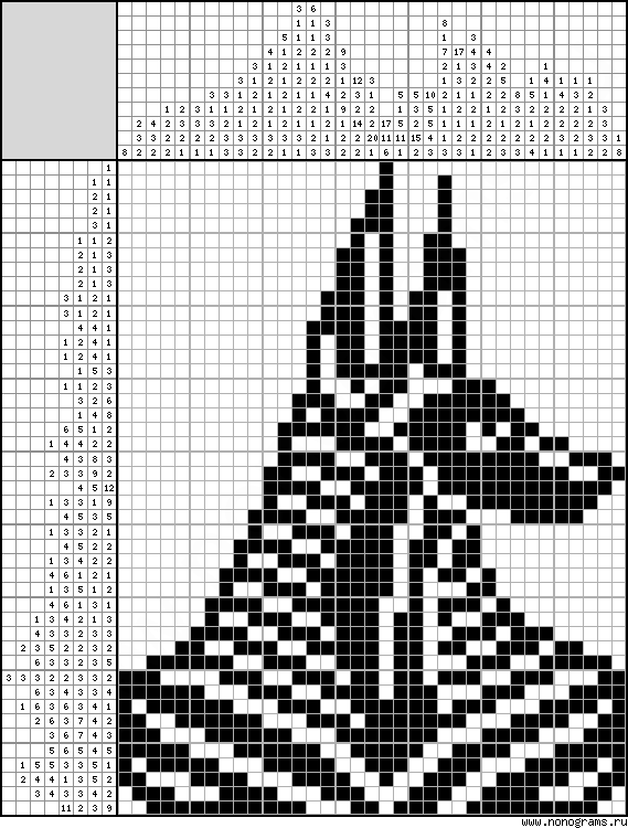 Black White Japanese Crossword Anubis