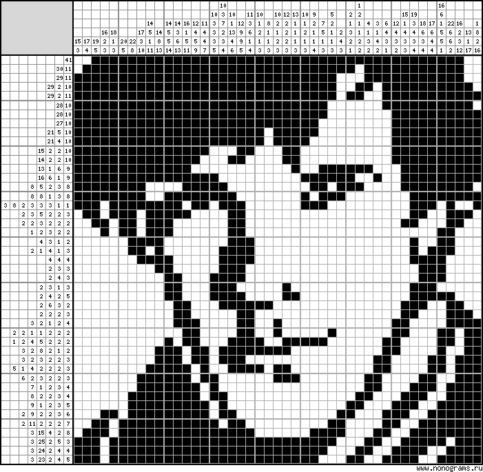 Black & white Japanese crossword «Benedict Cumberbatch»