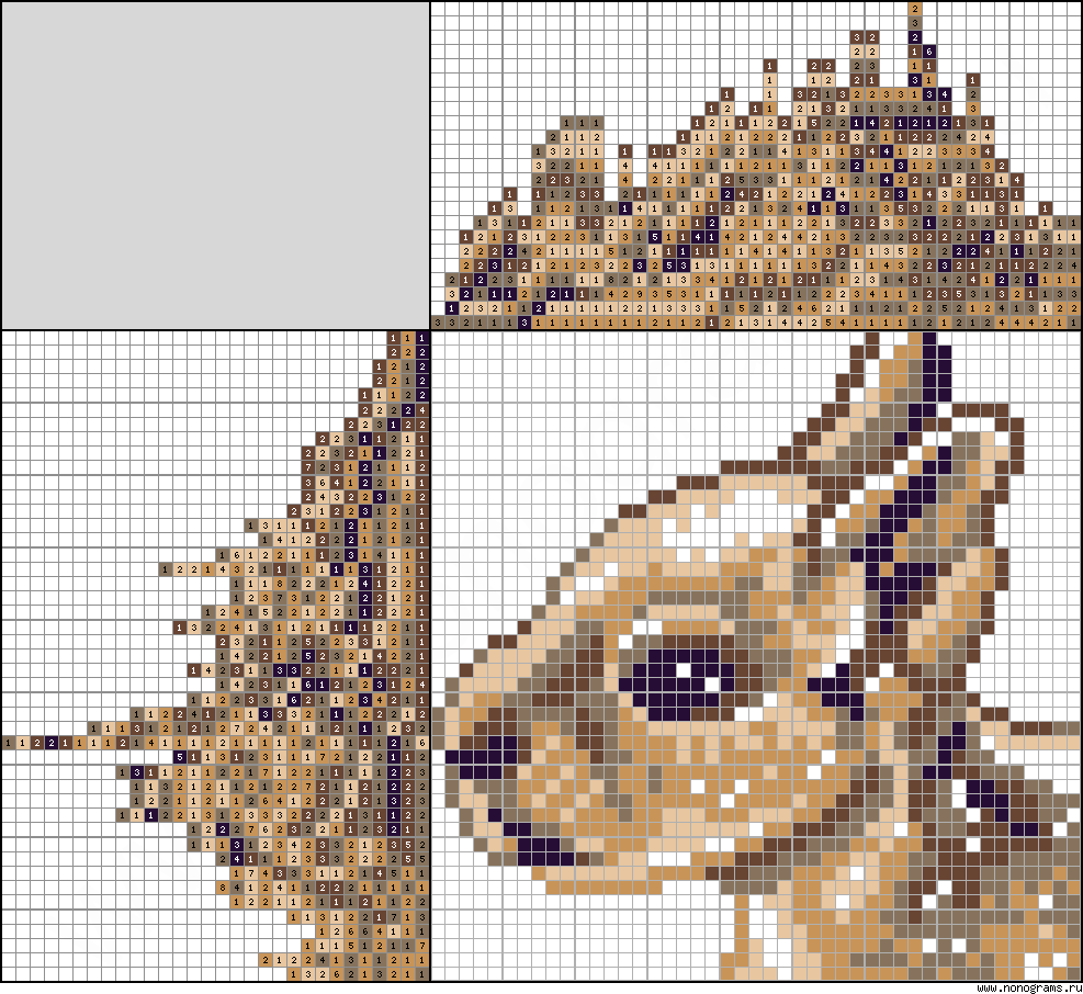 Colour Japanese crossword Patagonian mara cub