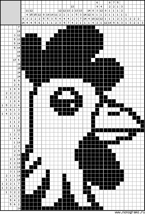Black White Japanese Crossword Chicken 