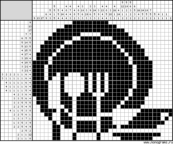 Black White Japanese Crossword Dish 