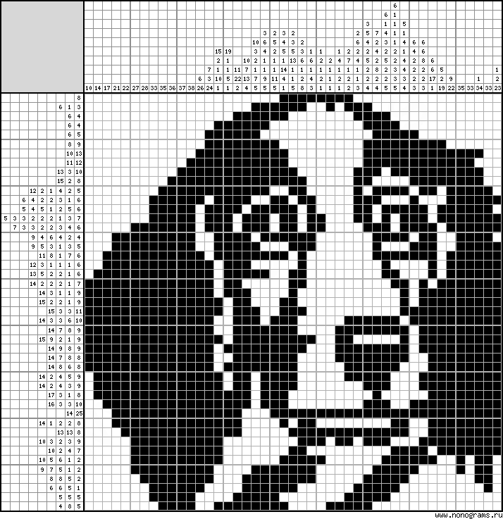 Black & white Japanese crossword «Welsh springer spaniel»