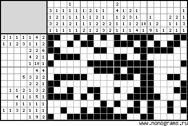 Black white Japanese crossword Leaf Blower