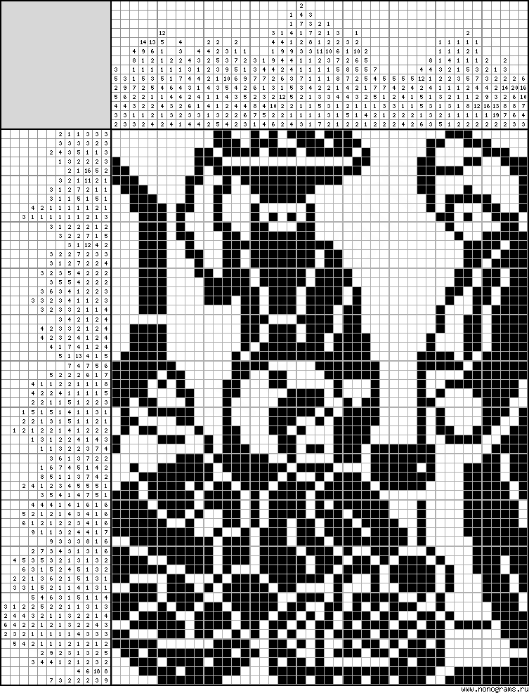 Black white Japanese crossword quot Berries worthy of a royal table